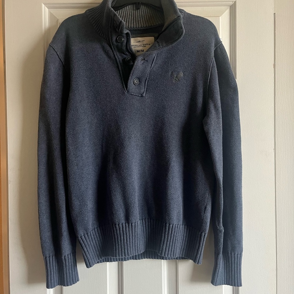 American Eagle Outfitters Dark Blue  Sweater